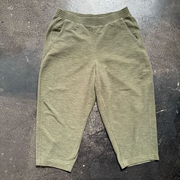 Old Navy Women’s Green Pull On Pants Cotton Blend Size XL Essential Style - Picture 1 of 13